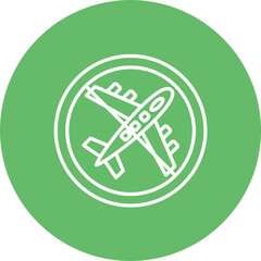 Travel Restrictions Line Icon