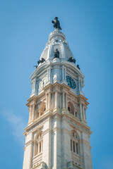 Fototapeta na wymiar Philadelphia City Hall, City hall in Philadelphia, Pennsylvania