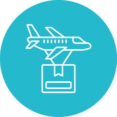Airship Line Icon © SAMDesigning