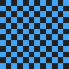 Blue and black checker pattern. checker seamless pattern vector. checker pattern. Decorative elements, floor tiles, wall tiles, bathroom tiles, swimming pool tiles. - obrazy, fototapety, plakaty
