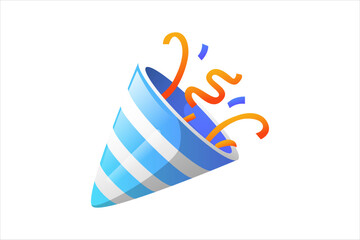 Party Popper New Year Sticker