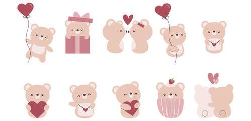 Cute teddy bears for valentines day