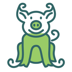 Pig Zodiac Icon