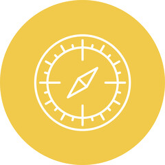 Compass Line Icon