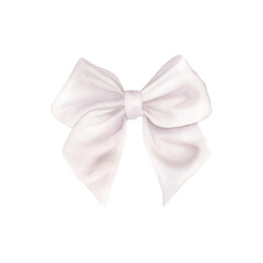 White gift bow