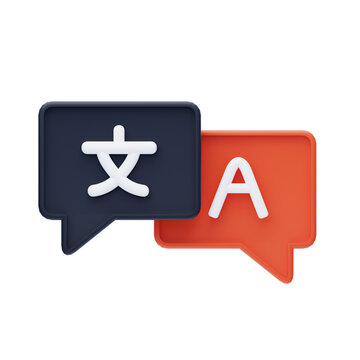 3D Translator. Languages.
3d illustration, 3d element, 3d rendering. 3d visualization isolated on a transparent background