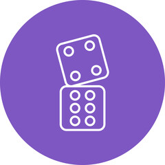 Dice Line Icon