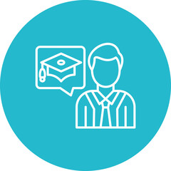 Academic Advisor Line Icon
