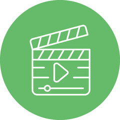 Video Production Line Icon