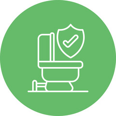 Bathroom Safety Line Icon