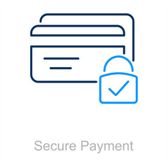 Secure Payment and payment security icon concept