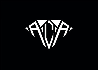 Modern letter A L A diamond shape logo And initial monogram A L A letter logo vector template.