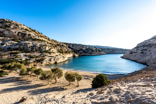 Greece, Crete, Asterousia Mountains surrounding Martsalos Beach