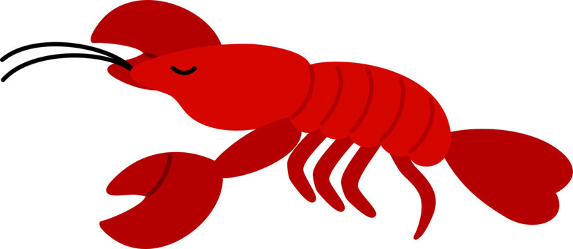 cute lobster cartoon