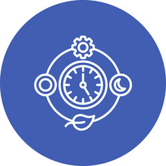 Sustainable Daily Routine Line Icon