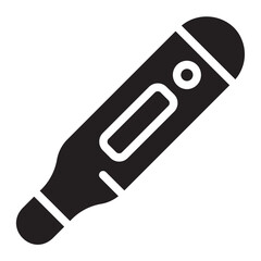 thermometer glyph icon