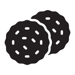 biscuit glyph icon