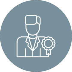 Professional Male Line Icon