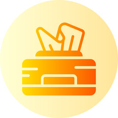 tissue box gradient icon