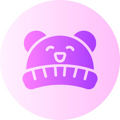 baby hat gradient icon