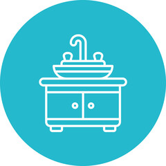 Sink Line Icon