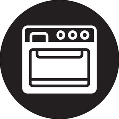 oven glyph icon