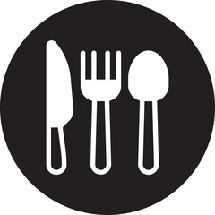 tableware glyph icon