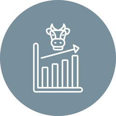 Bull Market Line Icon