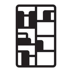 shelf book glyph icon