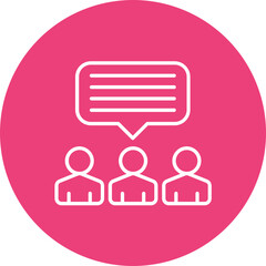 Audience Feedback Line Icon