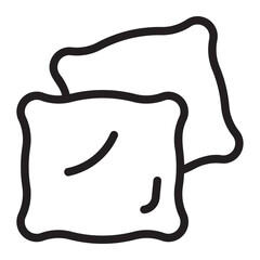 cushions line icon