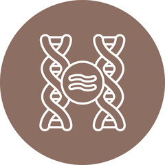 Genetic Comparation Line Icon