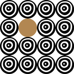 Seamless black and gold pattern, polka dot fabric, wallpaper, vector. Cheerful polka dot vector seamless pattern. Can be used in textile industry, paper, background, scrapbooking.