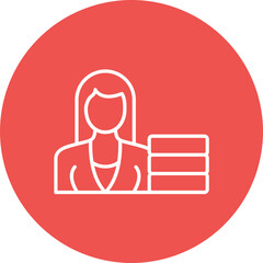 Influencer Compensation Line Icon