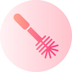 toilet brush gradient icon