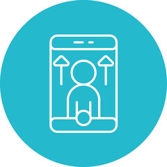 Online Influencer Line Icon