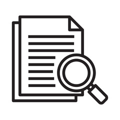 Document search line icon