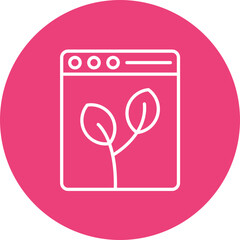 Organic Content Line Icon
