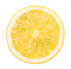 slice lemon fruit isolated, Fresh and Juicy Lemon, transparent PNG, PNG format, cut out