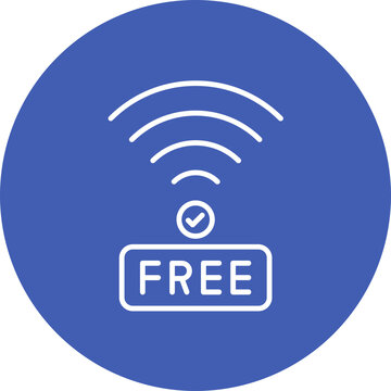 Free Wifi Line Icon