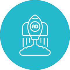 Viral Lift Line Icon