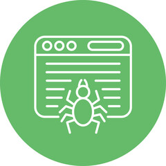 Crawler Line Icon