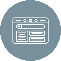 Web Design Line Icon