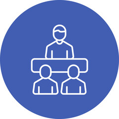 Leadership Line Icon