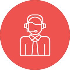 Customer Service Line Icon