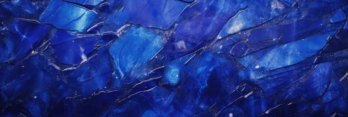 Fotobehang Lapis Lazuli Background Texture created with Generative AI Technology © Sentoriak