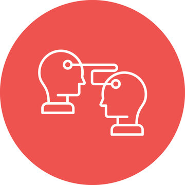 Telepathy Line Icon