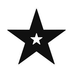 Rounded Double Five Point Star Icon
