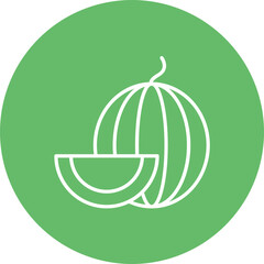 Melon Line Icon