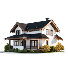 house on a white on isolate transparency background, PNG